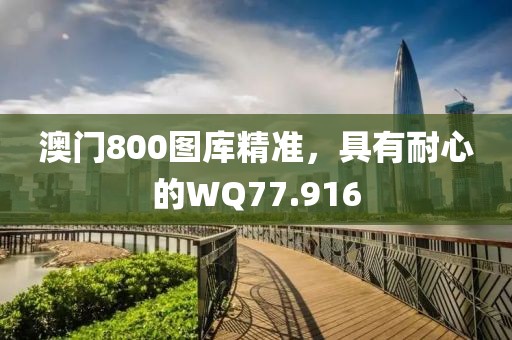 澳門800圖庫(kù)精準(zhǔn)，具有耐心的WQ77.916