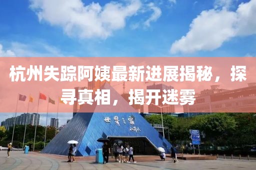 杭州失蹤阿姨最新進(jìn)展揭秘，探尋真相，揭開迷霧