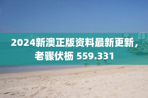 2024新澳正版資料最新更新，老驟伏櫪 559.331