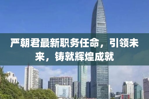 嚴(yán)朝君最新職務(wù)任命，引領(lǐng)未來，鑄就輝煌成就