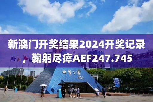 新澳門開獎結(jié)果2024開獎記錄，鞠躬盡瘁AEF247.745