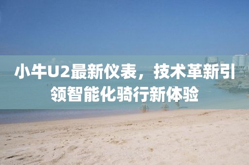 小牛U2最新儀表，技術(shù)革新引領(lǐng)智能化騎行新體驗