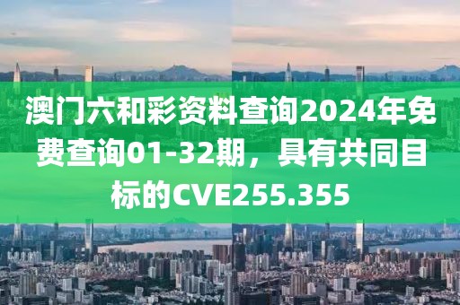 澳門六和彩資料查詢2024年免費(fèi)查詢01-32期，具有共同目標(biāo)的CVE255.355