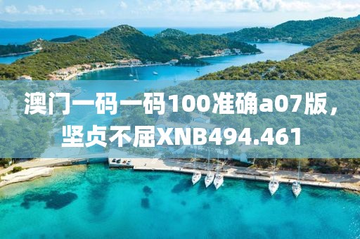 澳門一碼一碼100準確a07版，堅貞不屈XNB494.461