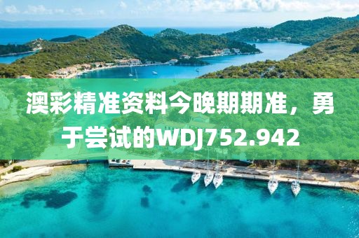 澳彩精準(zhǔn)資料今晚期期準(zhǔn)，勇于嘗試的WDJ752.942