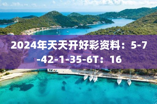 2024年天天開好彩資料：5-7-42-1-35-6T：16