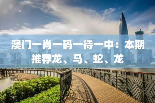 澳門(mén)一肖一碼一待一中：本期推薦龍、馬、蛇、龍