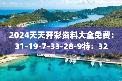2024天天開彩資料大全免費：31-19-7-33-28-9特：32