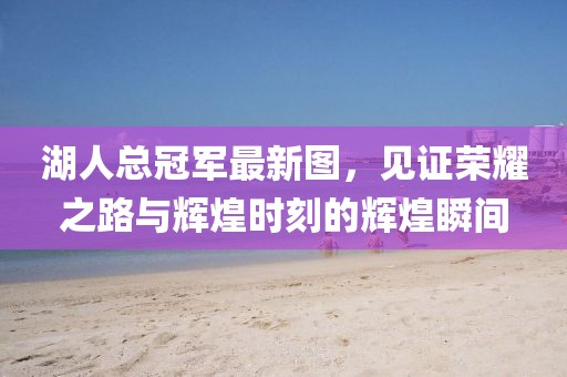 湖人總冠軍最新圖，見證榮耀之路與輝煌時刻的輝煌瞬間