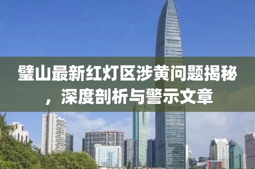 璧山最新紅燈區(qū)涉黃問(wèn)題揭秘，深度剖析與警示文章