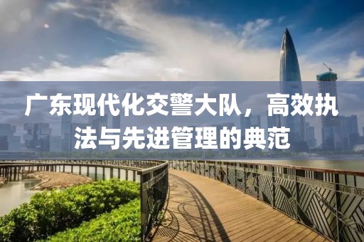 廣東現(xiàn)代化交警大隊，高效執(zhí)法與先進管理的典范