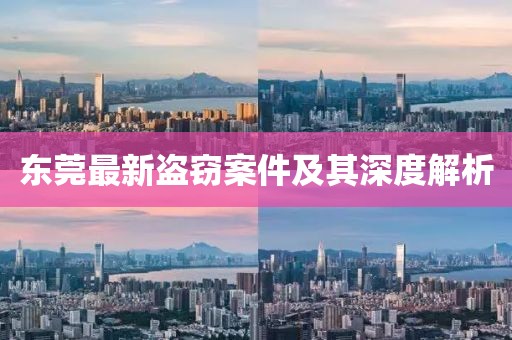 東莞最新盜竊案件及其深度解析