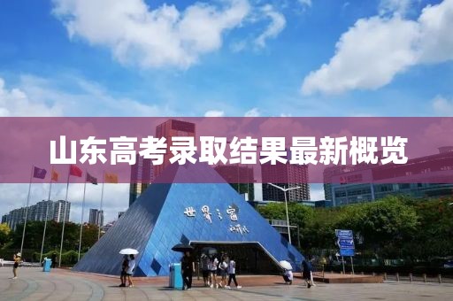 山東高考錄取結(jié)果最新概覽