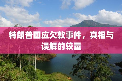 特朗普回應欠款事件，真相與誤解的較量