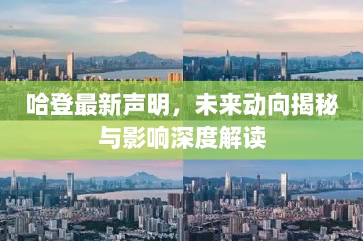 哈登最新聲明，未來動向揭秘與影響深度解讀