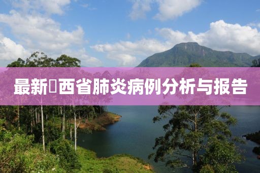 最新冮西省肺炎病例分析與報告