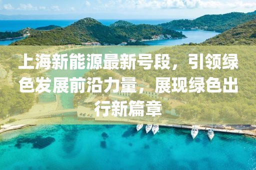 上海新能源最新號段，引領(lǐng)綠色發(fā)展前沿力量，展現(xiàn)綠色出行新篇章