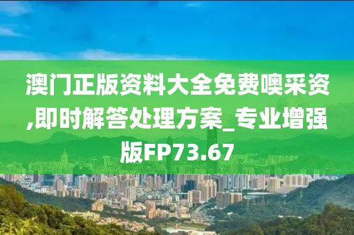 澳門正版資料大全免費噢采資,即時解答處理方案_專業(yè)增強版FP73.67