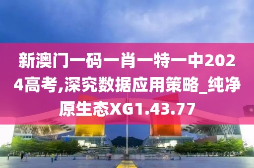 新澳門一碼一肖一特一中2024高考,深究數(shù)據(jù)應(yīng)用策略_純凈原生態(tài)XG1.43.77
