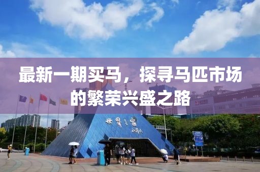最新一期買馬，探尋馬匹市場的繁榮興盛之路