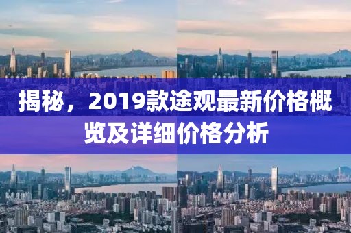 揭秘，2019款途觀最新價格概覽及詳細(xì)價格分析