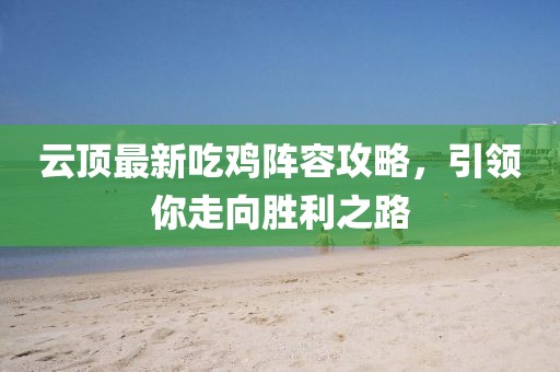 云頂最新吃雞陣容攻略，引領(lǐng)你走向勝利之路