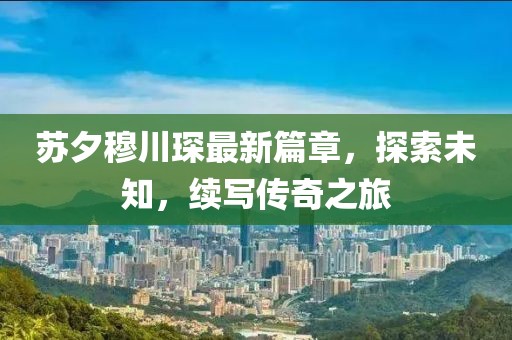 蘇夕穆川琛最新篇章，探索未知，續(xù)寫傳奇之旅