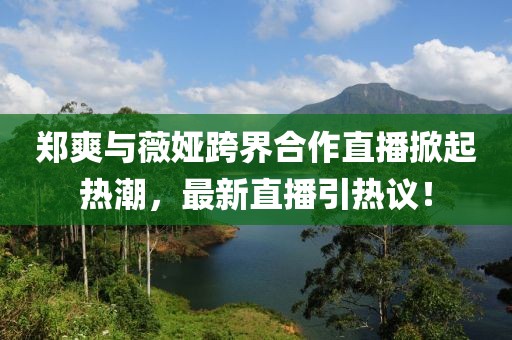 鄭爽與薇婭跨界合作直播掀起熱潮，最新直播引熱議！