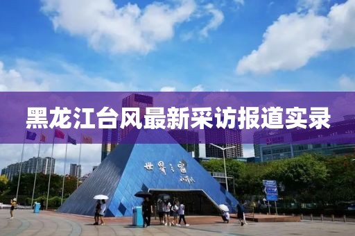 黑龍江臺風(fēng)最新采訪報(bào)道實(shí)錄