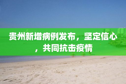貴州新增病例發(fā)布，堅定信心，共同抗擊疫情