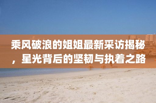 乘風(fēng)破浪的姐姐最新采訪揭秘，星光背后的堅(jiān)韌與執(zhí)著之路