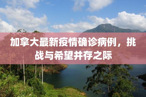 加拿大最新疫情確診病例，挑戰(zhàn)與希望并存之際