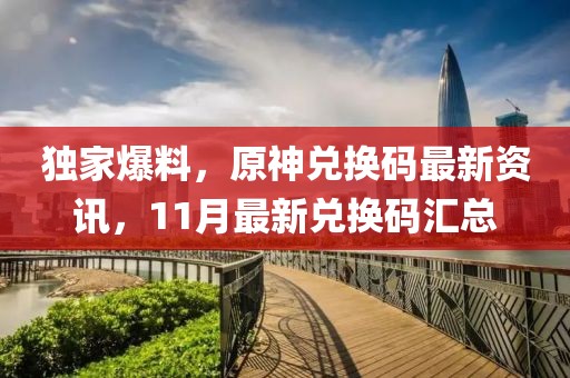 獨家爆料，原神兌換碼最新資訊，11月最新兌換碼匯總