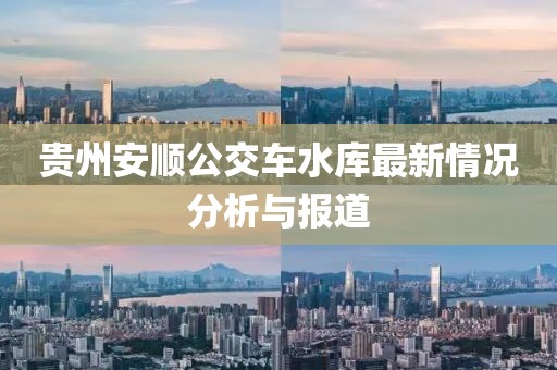 貴州安順公交車水庫最新情況分析與報道