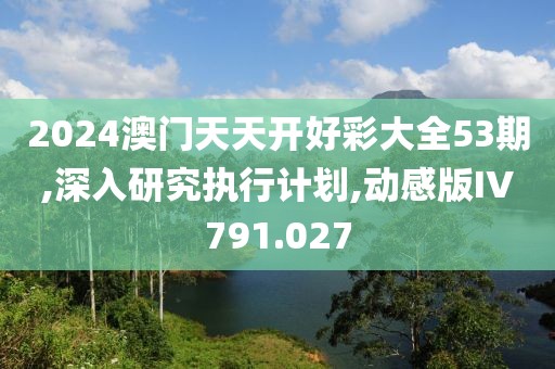 2024澳門天天開好彩大全53期,深入研究執(zhí)行計劃,動感版IV791.027