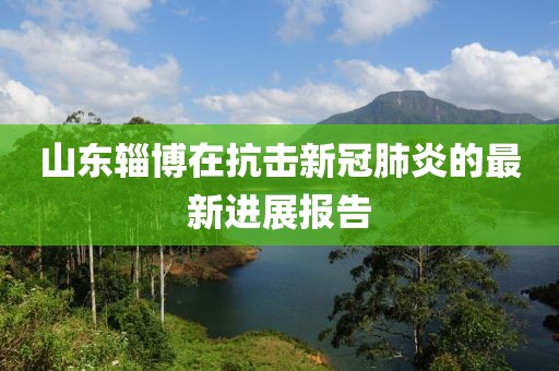 山東輜博在抗擊新冠肺炎的最新進展報告
