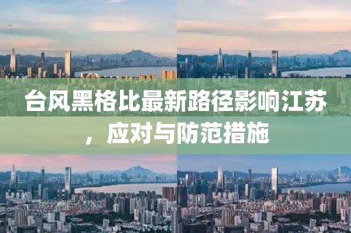 臺(tái)風(fēng)黑格比最新路徑影響江蘇，應(yīng)對(duì)與防范措施