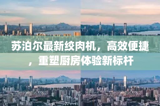 蘇泊爾最新絞肉機，高效便捷，重塑廚房體驗新標桿