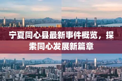 寧夏同心縣最新事件概覽，探索同心發(fā)展新篇章