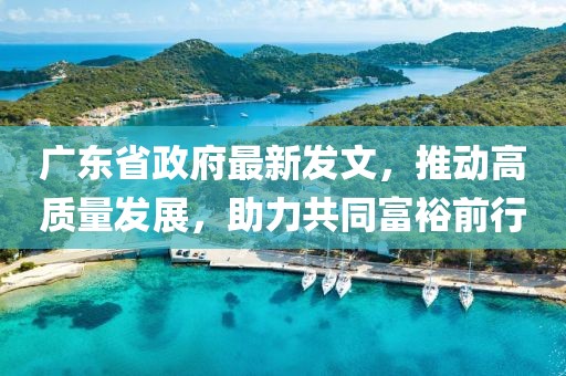 廣東省政府最新發(fā)文，推動(dòng)高質(zhì)量發(fā)展，助力共同富裕前行