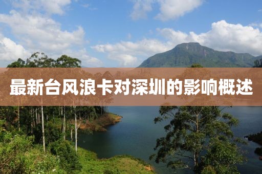 最新臺(tái)風(fēng)浪卡對(duì)深圳的影響概述
