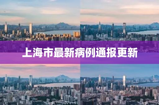 上海市最新病例通報更新