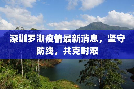 深圳羅湖疫情最新消息，堅守防線，共克時艱