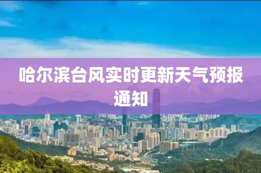 哈爾濱臺風(fēng)實時更新天氣預(yù)報通知
