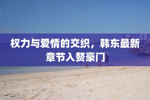 權(quán)力與愛情的交織，韓東最新章節(jié)入贅豪門