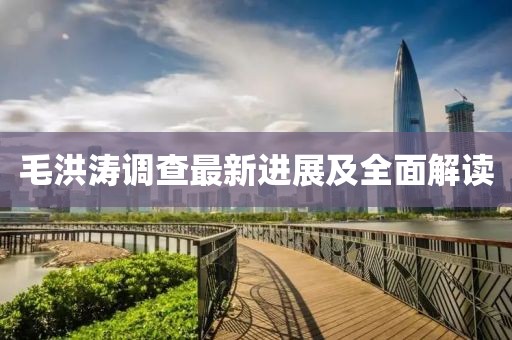 毛洪濤調(diào)查最新進(jìn)展及全面解讀