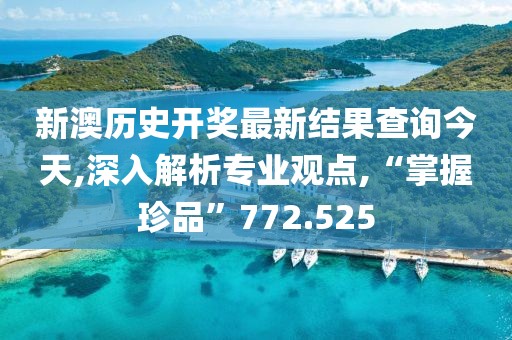 新澳歷史開獎最新結(jié)果查詢今天,深入解析專業(yè)觀點,“掌握珍品”772.525