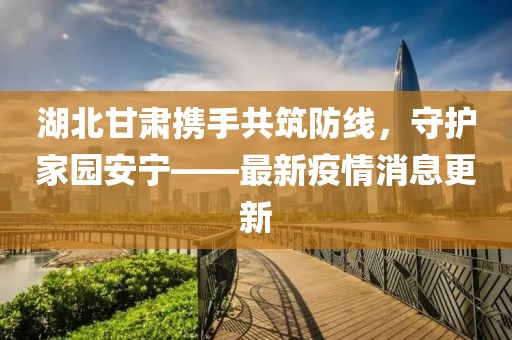 湖北甘肅攜手共筑防線，守護家園安寧——最新疫情消息更新