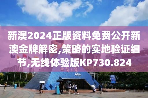 新澳2024正版資料免費公開新澳金牌解密,策略的實地驗證細節(jié),無線體驗版KP730.824
