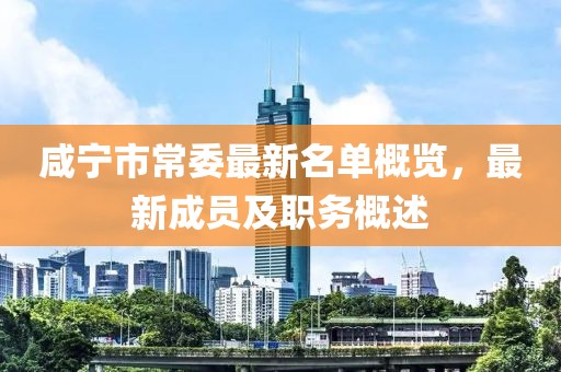 咸寧市常委最新名單概覽，最新成員及職務(wù)概述